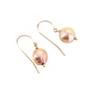 14k gold baroque pearl earrings