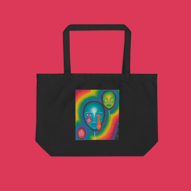 Deflation Large Tote Bag