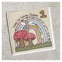 Fairy toadstool card 