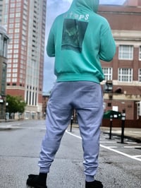 Image 3 of GIGPS GREY LETTERMAN SWEATPANTS