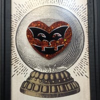 Bat Wing Mask Heartkin Brooch