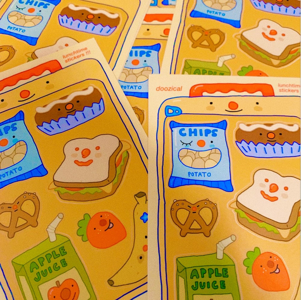 lunchtime stickers