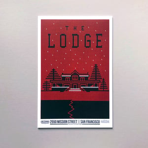 Image of The Lodge movie - letterpress poster