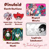 Image 2 of Vocaloid Song Series Pins Tentative Pre-Order [COLLAB with FIRESTIART and NYAPURRLITAN]
