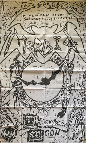 Image of Morbid " December Moon "  Demo Flag / Banner / Tapestry 
