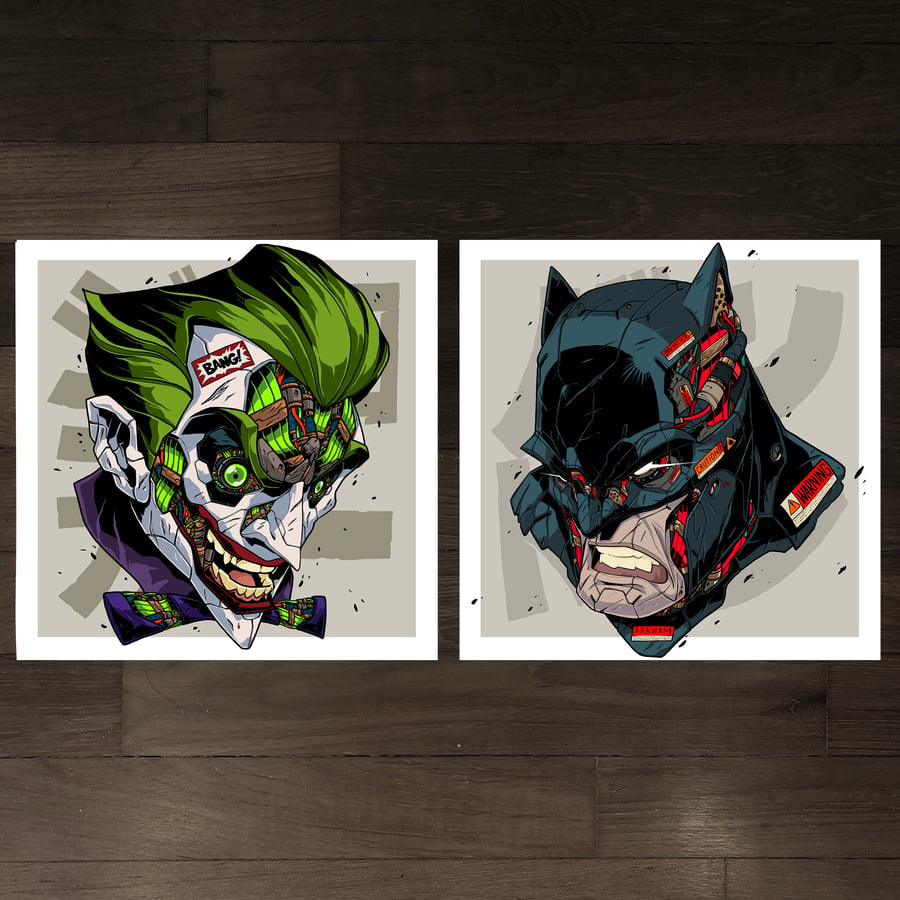 Image of MECHASOUL BATMAN + JOKER