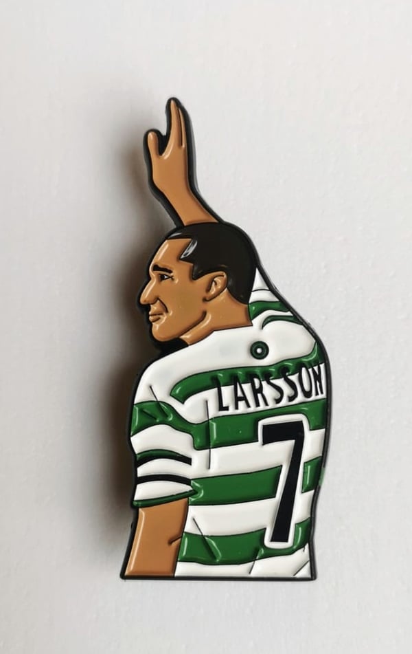 Image of Henrik Larsson Badge - Paradise Pins Collection