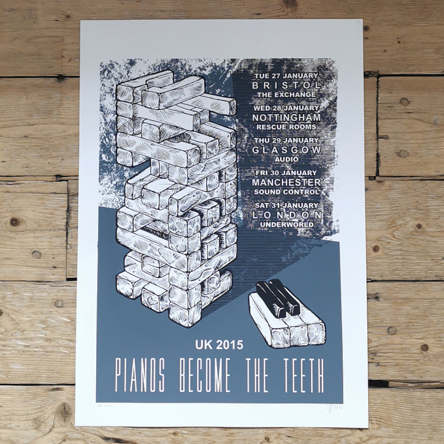 Gzy Ex Silesia - Pianos Become The Teeth Gigposter 