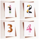 Image 1 of Animal Number Card