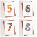 Image 2 of Animal Number Card