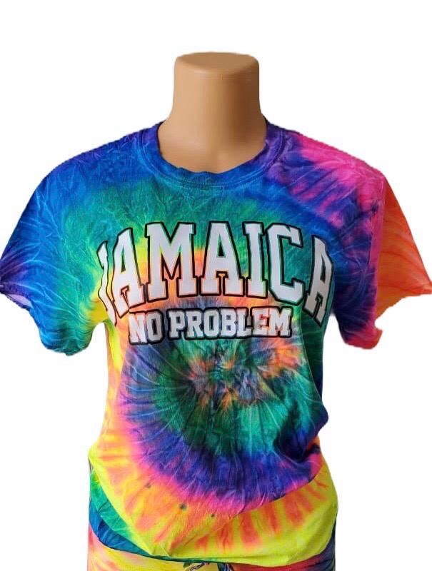 Jamaica No Problem Neon Tshirt