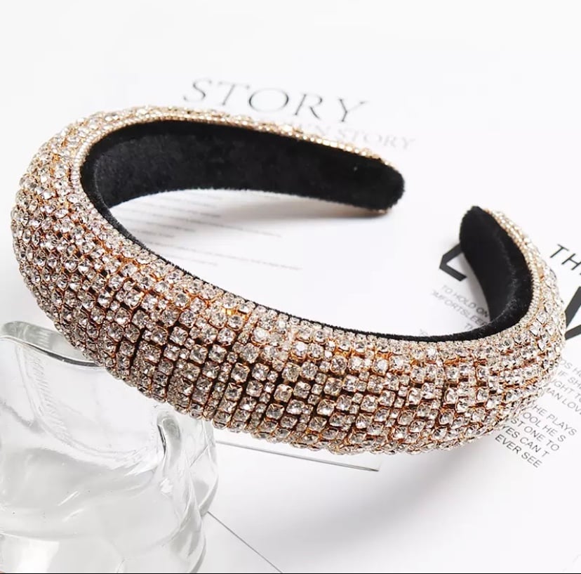 Image of Gold Blinged Headband 