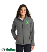 Image 2 of Women's Soft Shell Jacket, Pearl Grey Heather