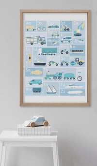 Image 4 of Transport Alphabet Print