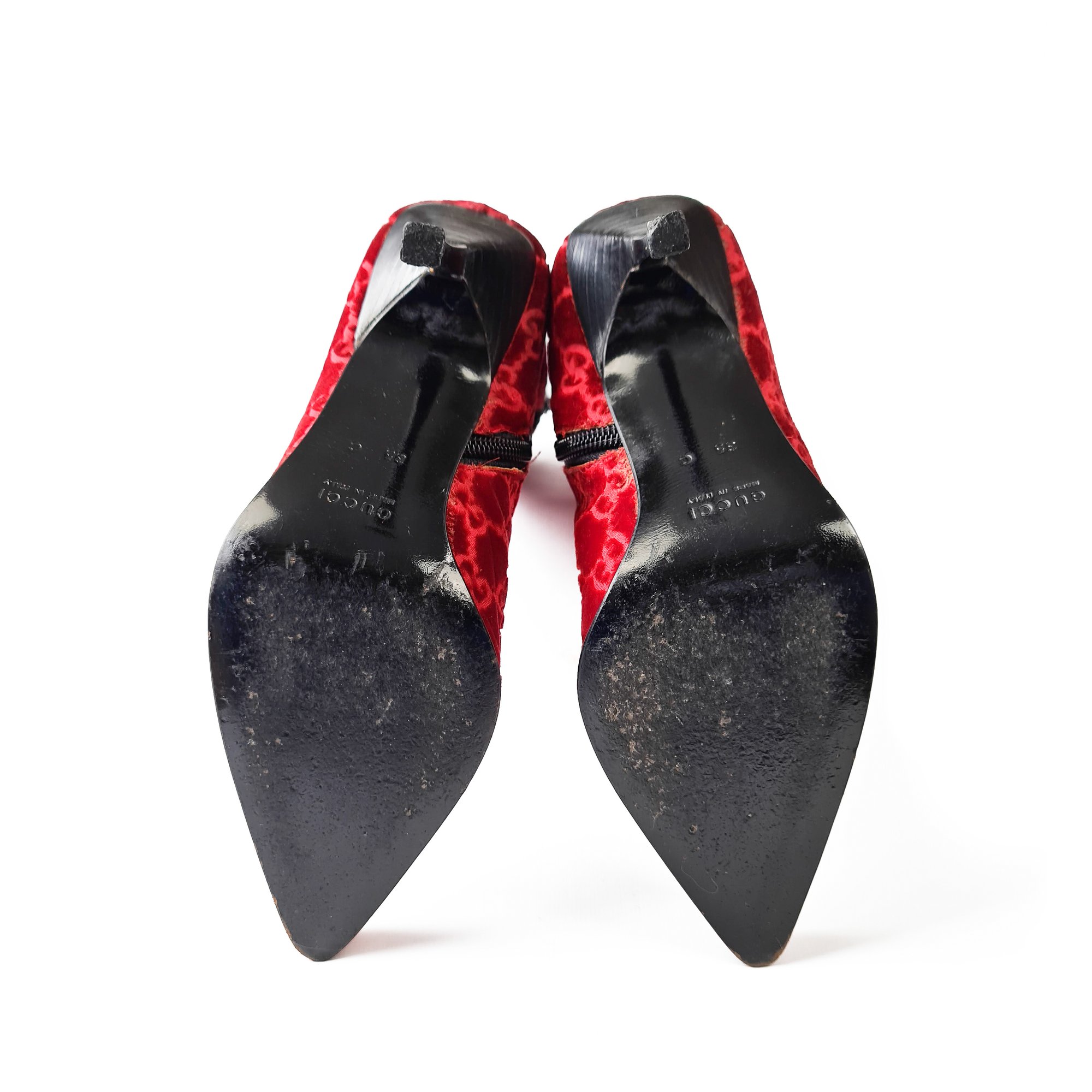Image of Gucci by Tom Ford Velvet Boots