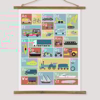 Image 1 of Transport Alphabet Print