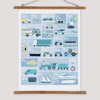 Image 3 of Transport Alphabet Print