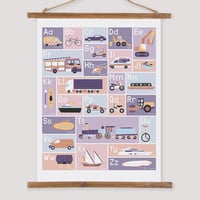 Image 2 of Transport Alphabet Print