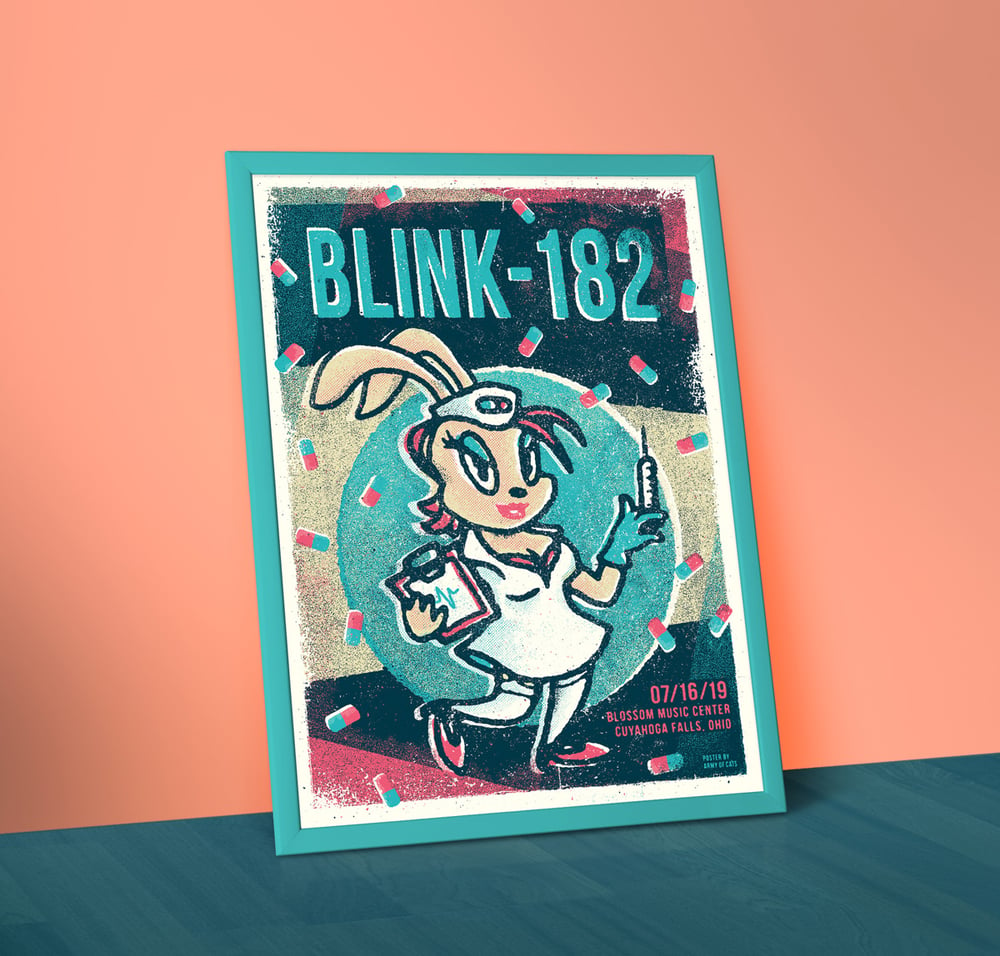 Image of Blink 182 - A2 Screenprinted Gig Poster