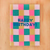 Happy Birthday Squares Greeting Card