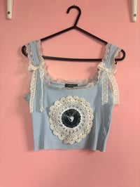 Image 1 of Heart And Lace Crop Top 1/1 Size XS