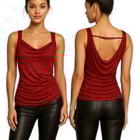 Image 1 of Guess Women Sleeveless Sparkly Party Tunic Tops