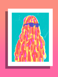 "Hot Mess" RISO Print