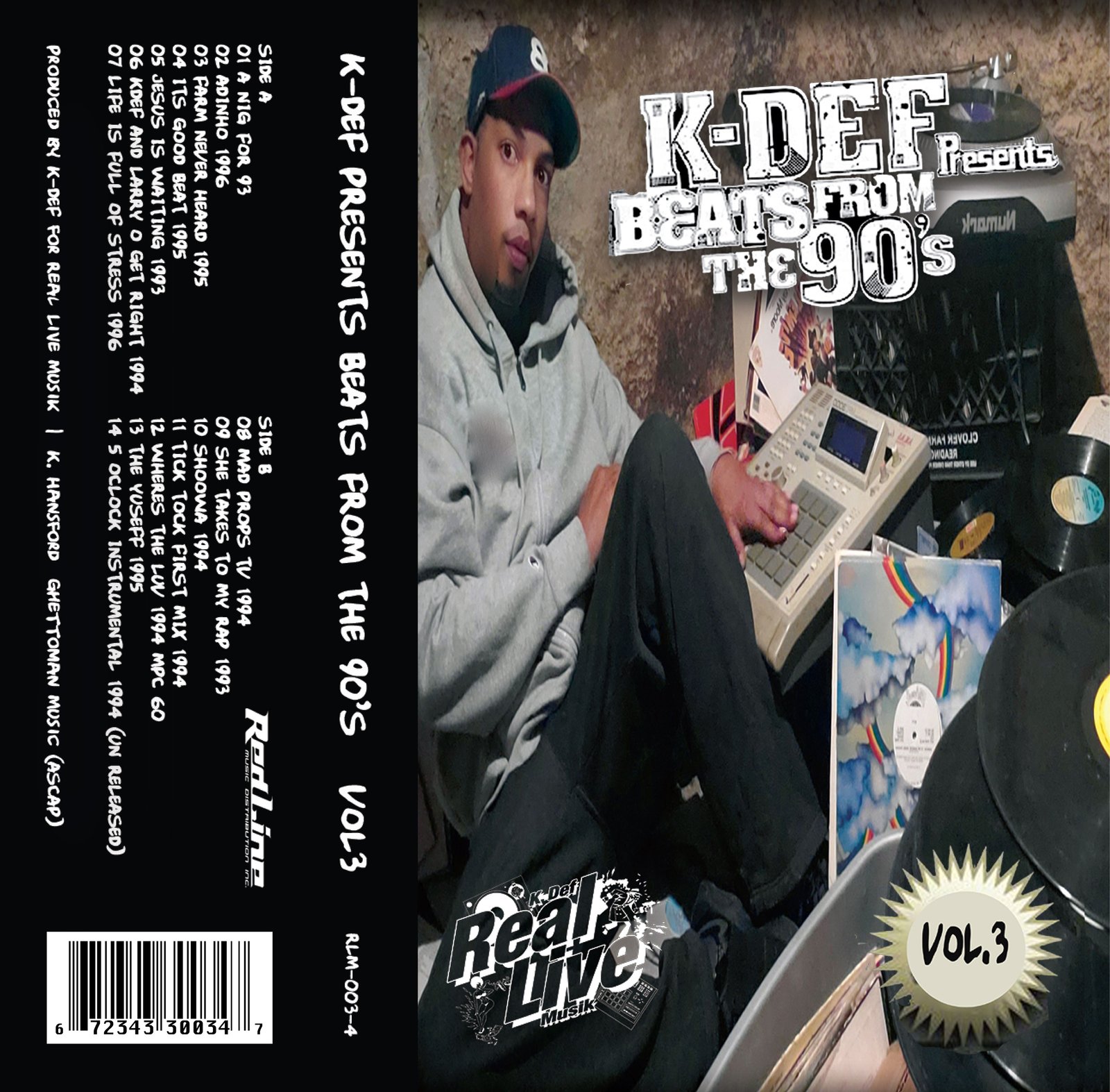 K-DEF Presents BEATS FROM THE 90'S VOL. 3 CASSETTE