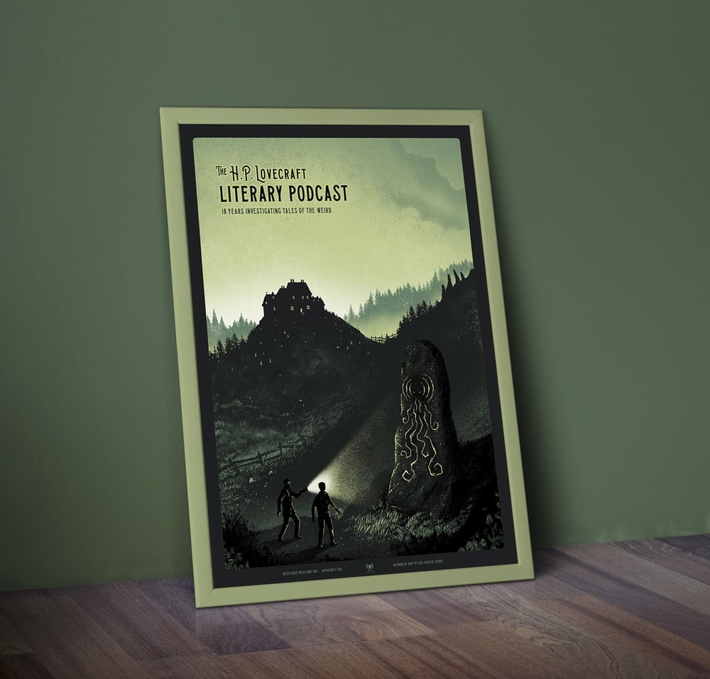 Image of HP Lovecraft Literary Podcast - 10th Anniversary Screenprint