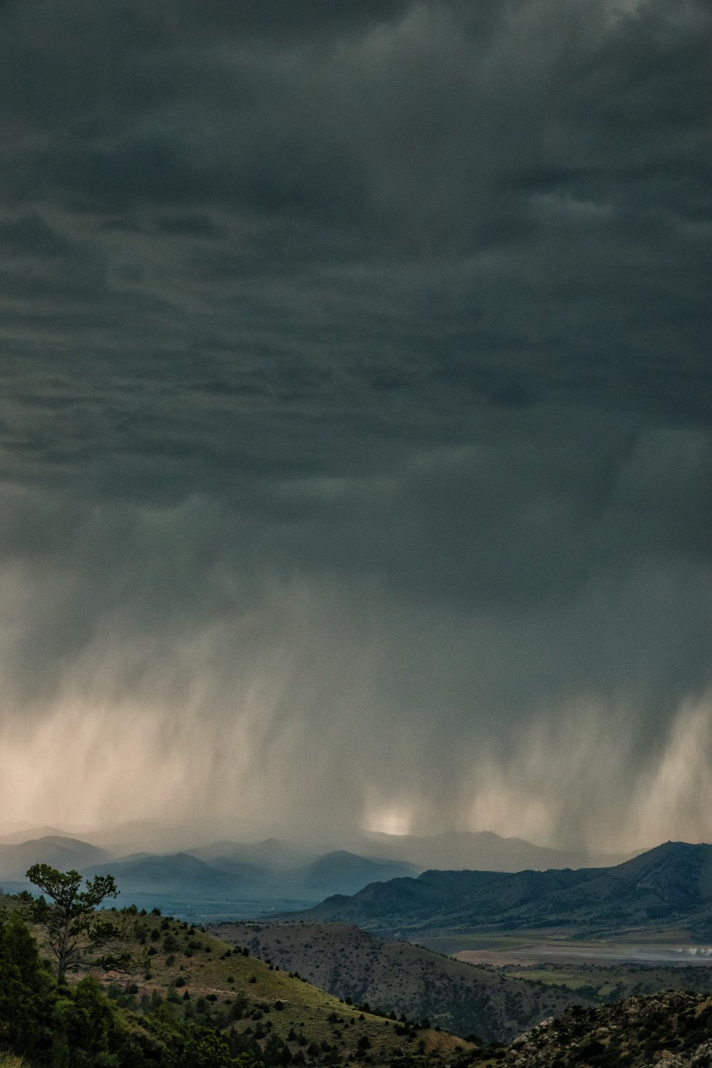 Rainstorm over Idaho
