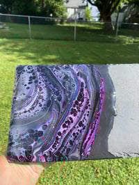 Image 3 of “Lacee Cheeseboard” Slate, Acrylic, and Resin SOLD