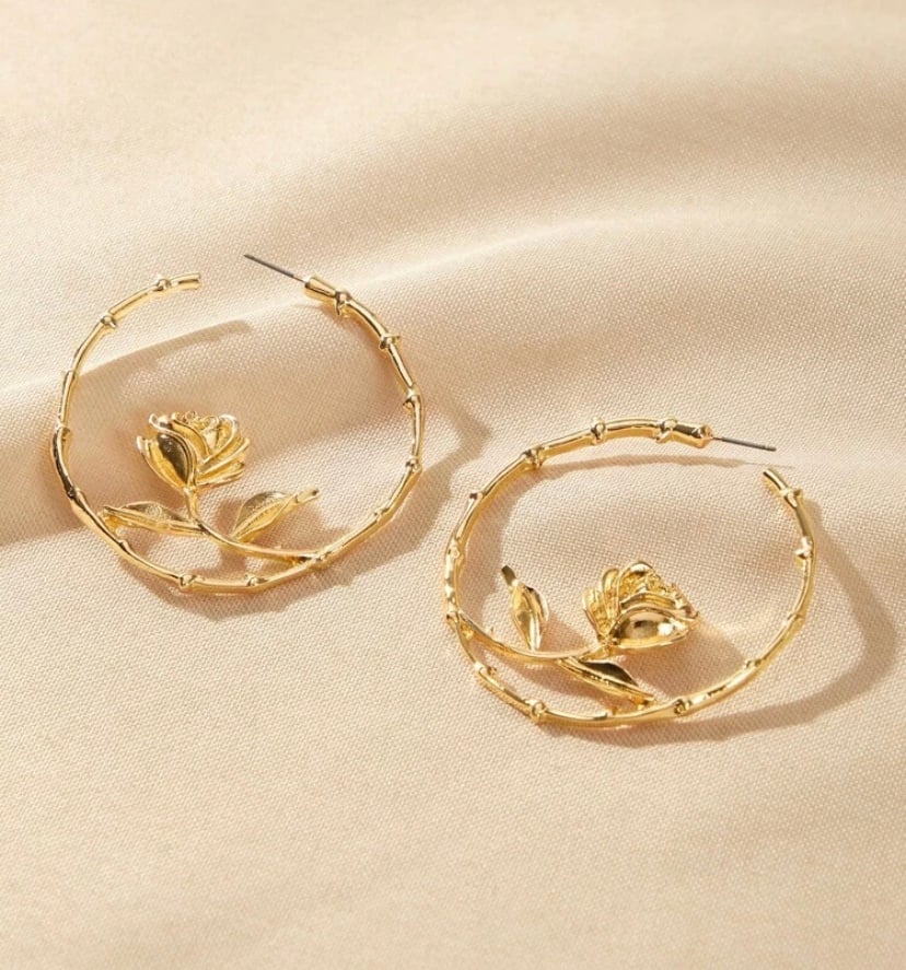 Image of Como La Flor Hoops