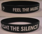Image of "Feel the Music Fight the Silence" Bracelets