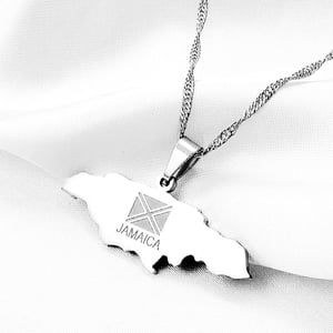 Image of JAMAICA MAP NECKLACE 