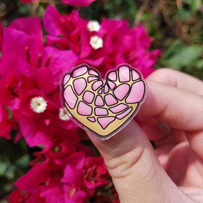 Image of Pink Concha Acrylic Pin