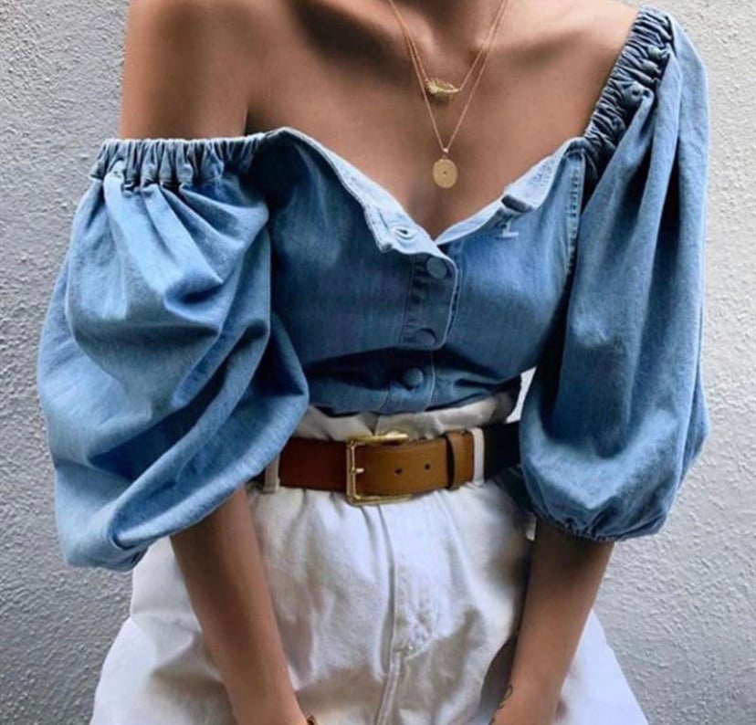 Image of Jean blouse 