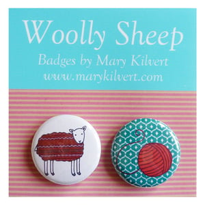 Image of Woolly Sheep - Badges