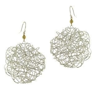 Image of Atomic Circle Earring - Sterling Silver Sans Stones