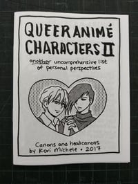 Image 4 of Queer Anime Characters Zines