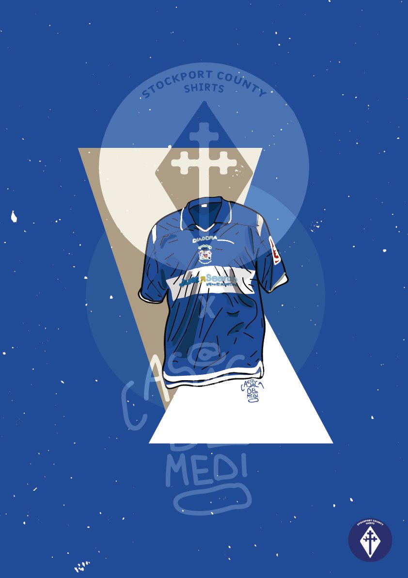 Limited Edition 1996/97 Home Shirt Print Stockport County Shirts