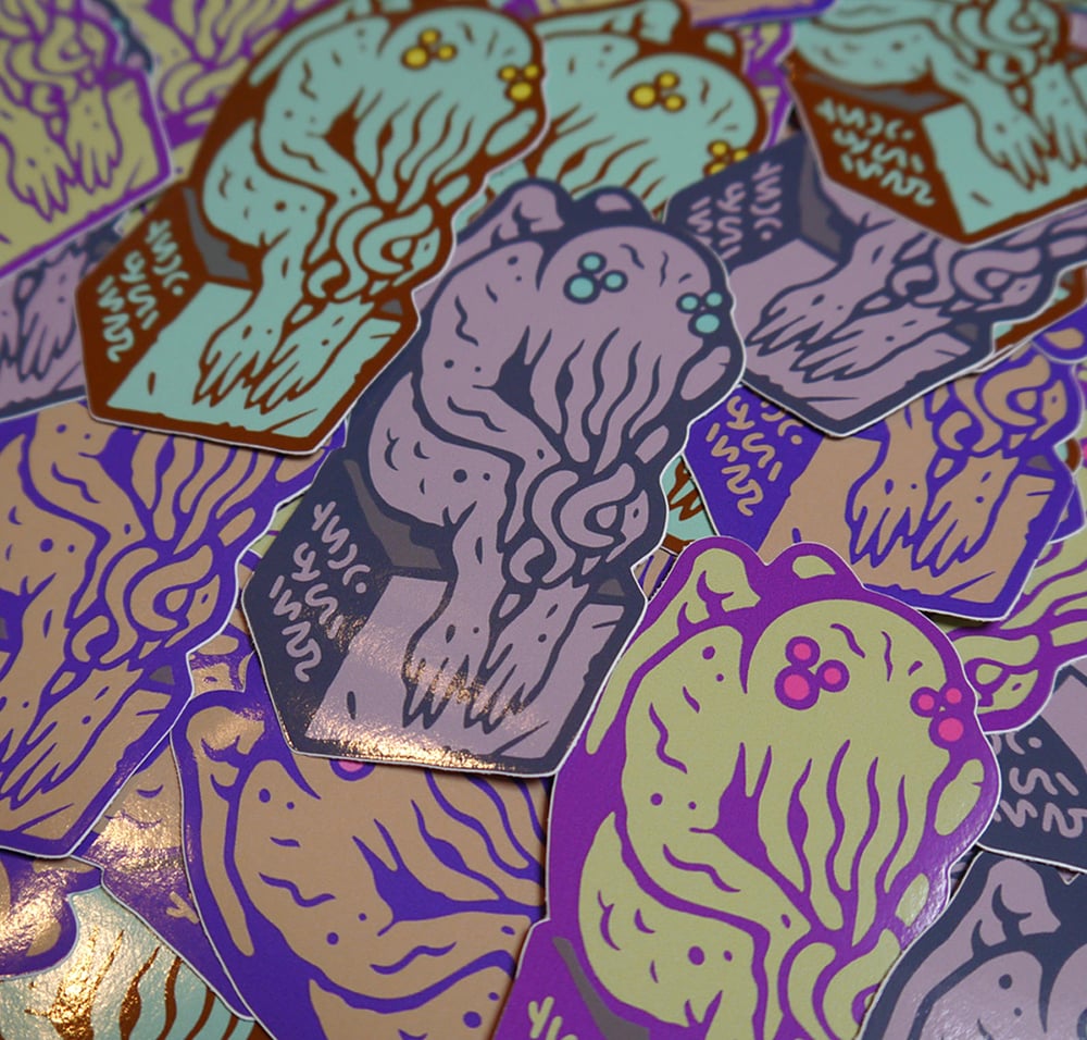 Image of Cthulhu Stickers - Set of 4