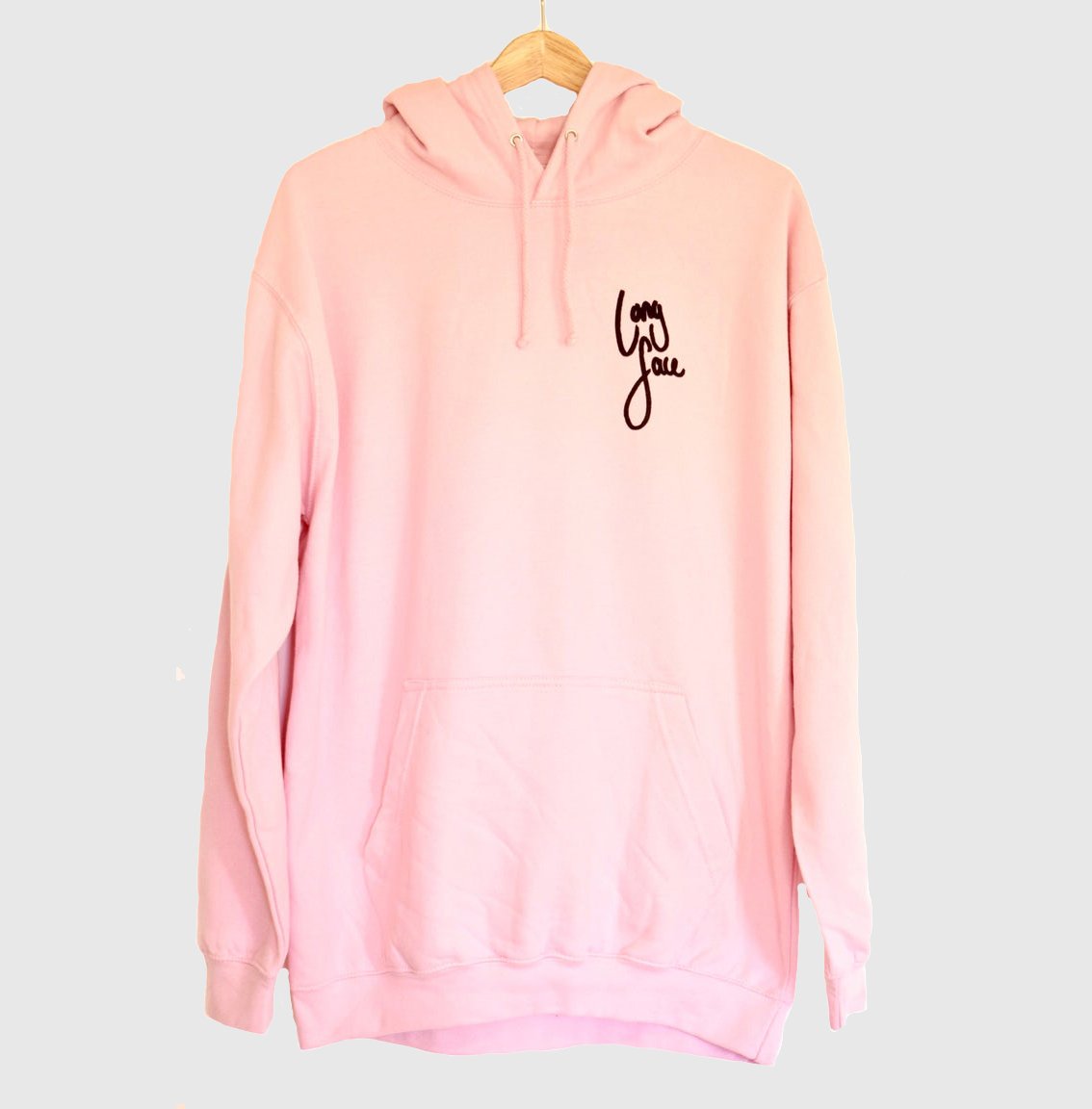 Image of Long Face Hoodie in Pink