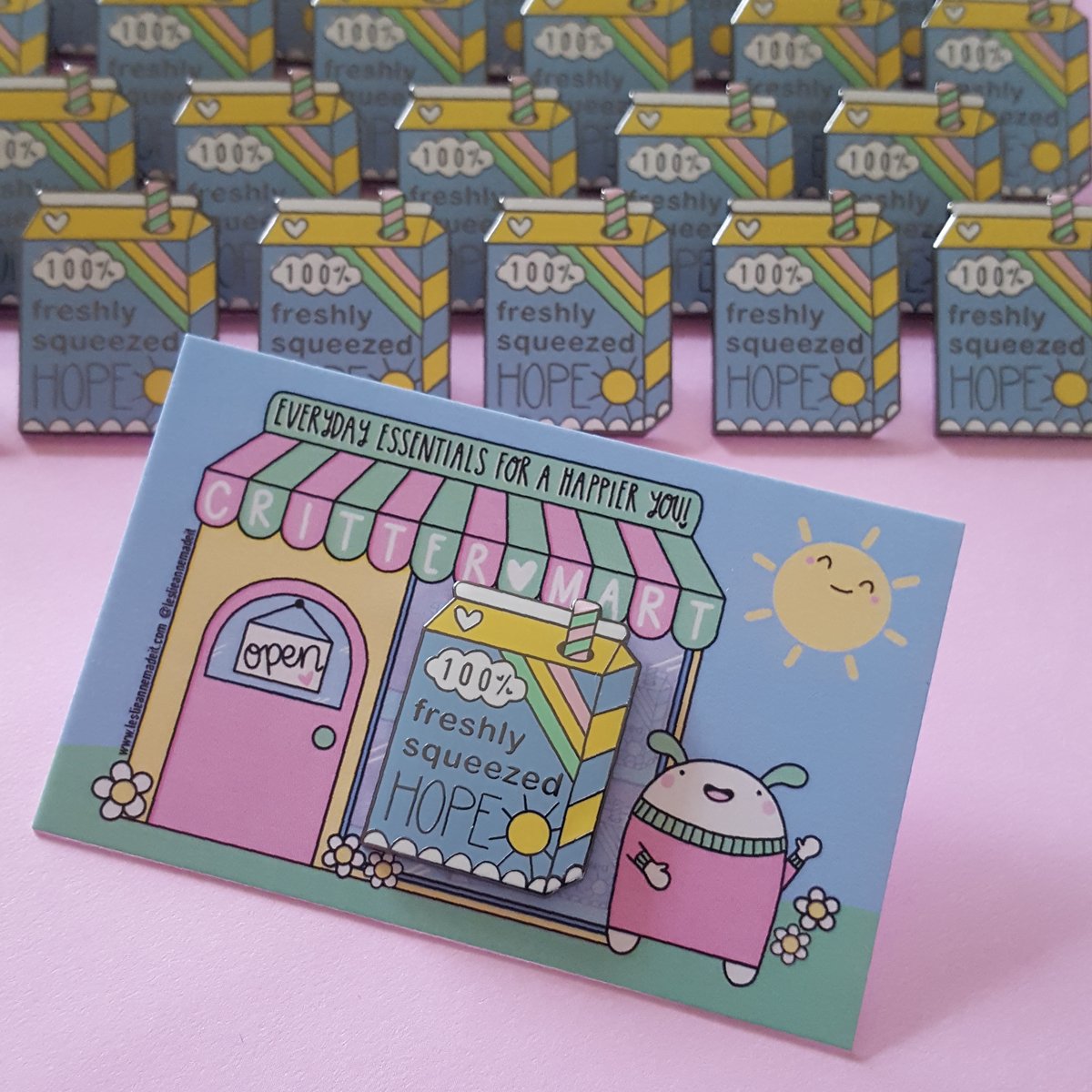 100% Fresh Squeezed Hope Enamel Pin