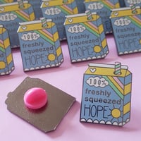 Image 3 of 100% Fresh Squeezed Hope Enamel Pin