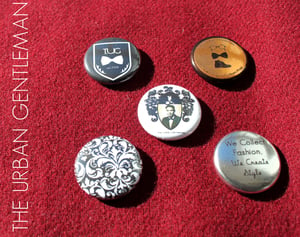 Image of The Urban Gentleman Badge/Pinback Set