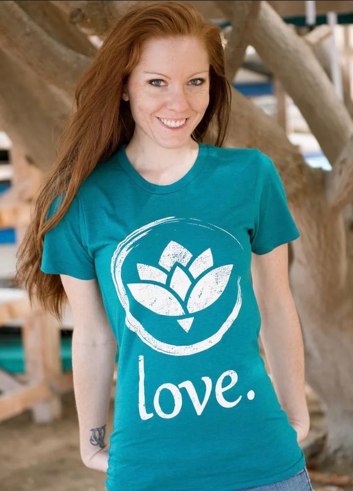 Image of 'Love.' T-Shirt (Evergreen)