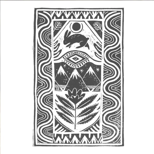  3 Hand Printed Lino-cut Cards - A6, Mountain Hare