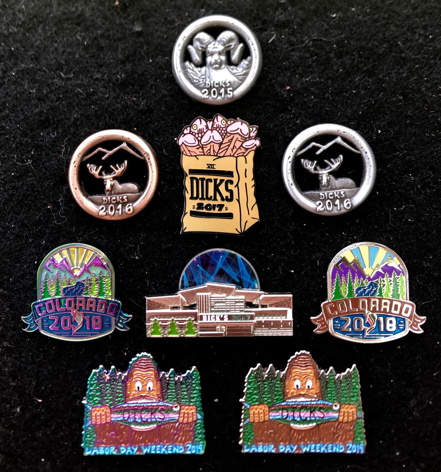 Image of Dick’s pins *From the Vault*