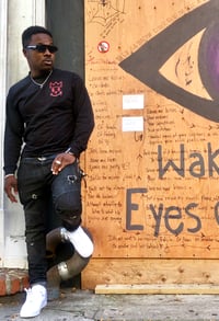 Image 1 of GIGPS LONG SLEEVE BLACK & RED ALMIGHTY TEE