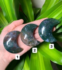 Image 1 of Moss Agate Moons